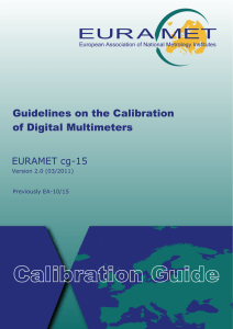 Guidelines on the Calibration of Digital Multimeters