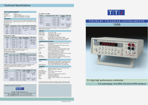 1906 5.5 digit bench multimeter from TTi