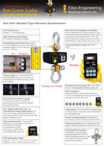 Ron 2501 Shackle Type Wireless Dynamometer