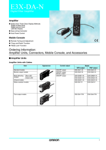 E3X-DA-N Digital Fiber Amplifier