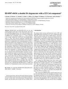 HS 0507+0434: a double DA degenerate with a ZZ Ceti component
