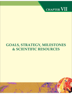 Chapter - VII GOALS, STRATEGY