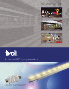 Architectural LED Lighting innovations Designer