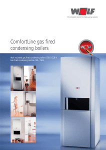 ComfortLine gas fired condensing boilers