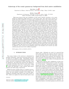 Anisotropy of the cosmic gamma-ray background from dark matter