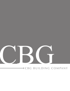 CBG BUILDING COMPANY