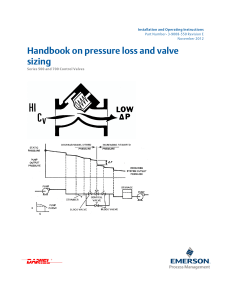 Handbook on pressure loss and valve sizing