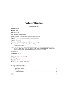 The fTrading Package