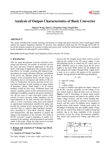 Analysis of Output Characteristics of Buck Converter