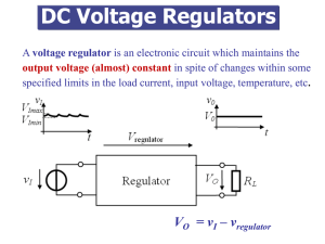 DC Voltage Regulators