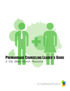 Premarriage Counseling Leader`s Guide