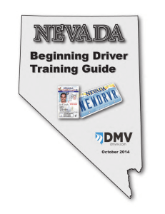 Nevada Beginning Driver Training Guide