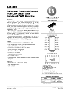 CAT4109 - 3-Channel Constant-Current RGB LED Driver with
