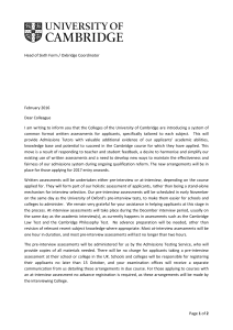 Admissions Assessments Letter to UK Schools and Colleges Feb 2016
