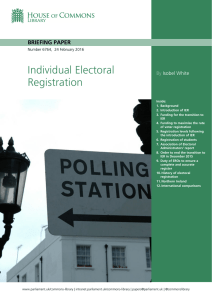 Individual Electoral Registration