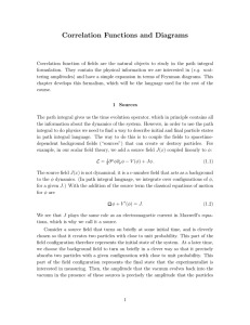 Correlation Functions and Diagrams