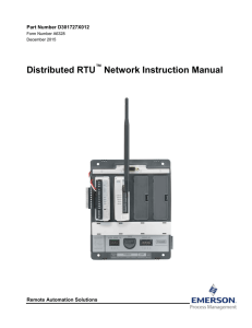 Distributed RTU Network Instruction Manual