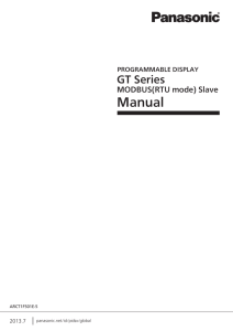 GT Series RTU Slave Modbus Manual