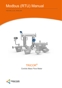 Modbus (RTU) Manual