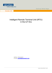 Intelligent Remote Terminal Unit (iRTU) in the