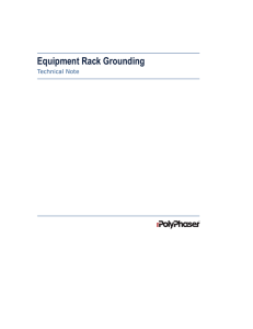 Equipment Rack Grounding