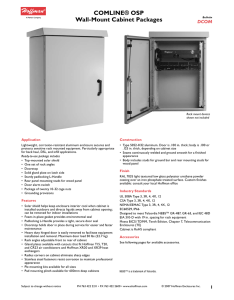 COMLINE® OSP Wall-Mount Cabinet Packages