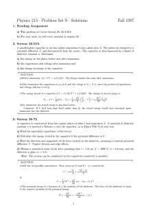 Physics 213—Problem Set 9—Solutions Fall 1997