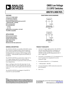 ADG702LBRM-REEL - Analog Devices, Inc.