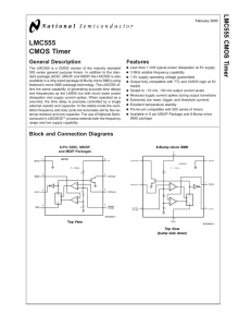 LMC555 CMOS Timer