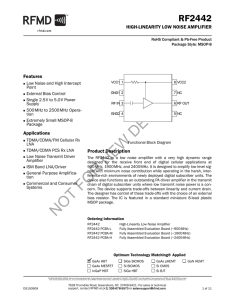 RF2442 Data Sheet