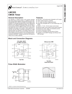 LMC555 CMOS Timer - SP