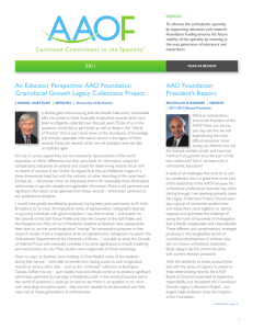 2011 Year In Review - American Association of Orthodontists