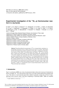 Experimental investigation of the 30S\(α, p\) thermonuclear reaction