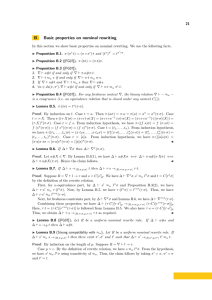 B Basic properties on nominal rewriting