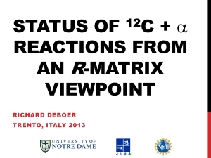 Status of 12C + α Reactions from an R-Matrix viewpoint