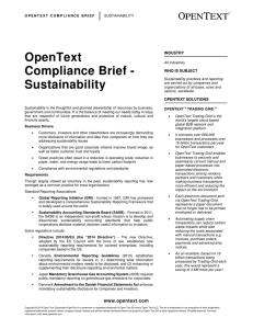 OpenText Compliance Brief