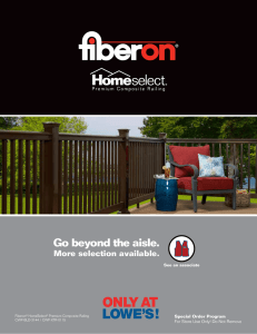 Go beyond the aisle. - Fiberon Home Select