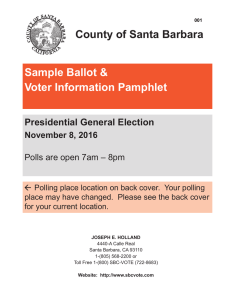 Sample Ballot - Santa Barbara County`s Clerk