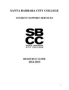 santa barbara city college student support services resource guide