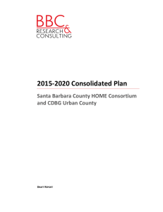 2015-2020 Consolidated Plan Santa Barbara