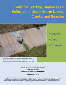 Tracking Human Fecal Pollution in Urban Storm
