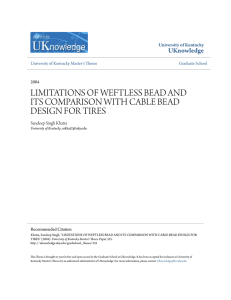 limitations of weftless bead and its comparison with