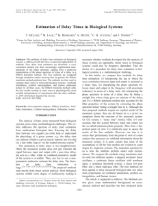 Estimation of Delay Times in Biological Systems | SpringerLink