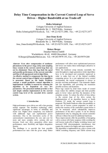 Delay Time Compensation in the Current Control Loop of Servo