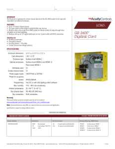 GR 2400TM Digilink Card