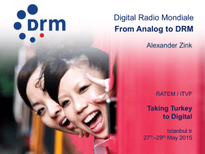 From Analog to DRM Digital Radio Mondiale