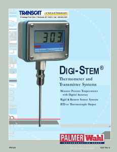 Digi-Stem® Thermometers and Transmitters