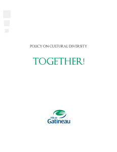Policy on cultural diversity