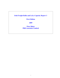 A Survey of UK Short Sea Freight RoRo and LoLo Capacity ©