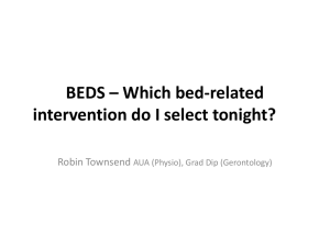 BEDS – Which bed-related intervention do I select tonight?
